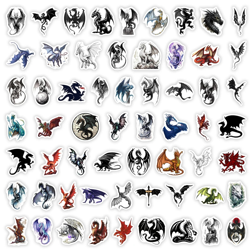 Fantasy Dragon Sticker Magic Art