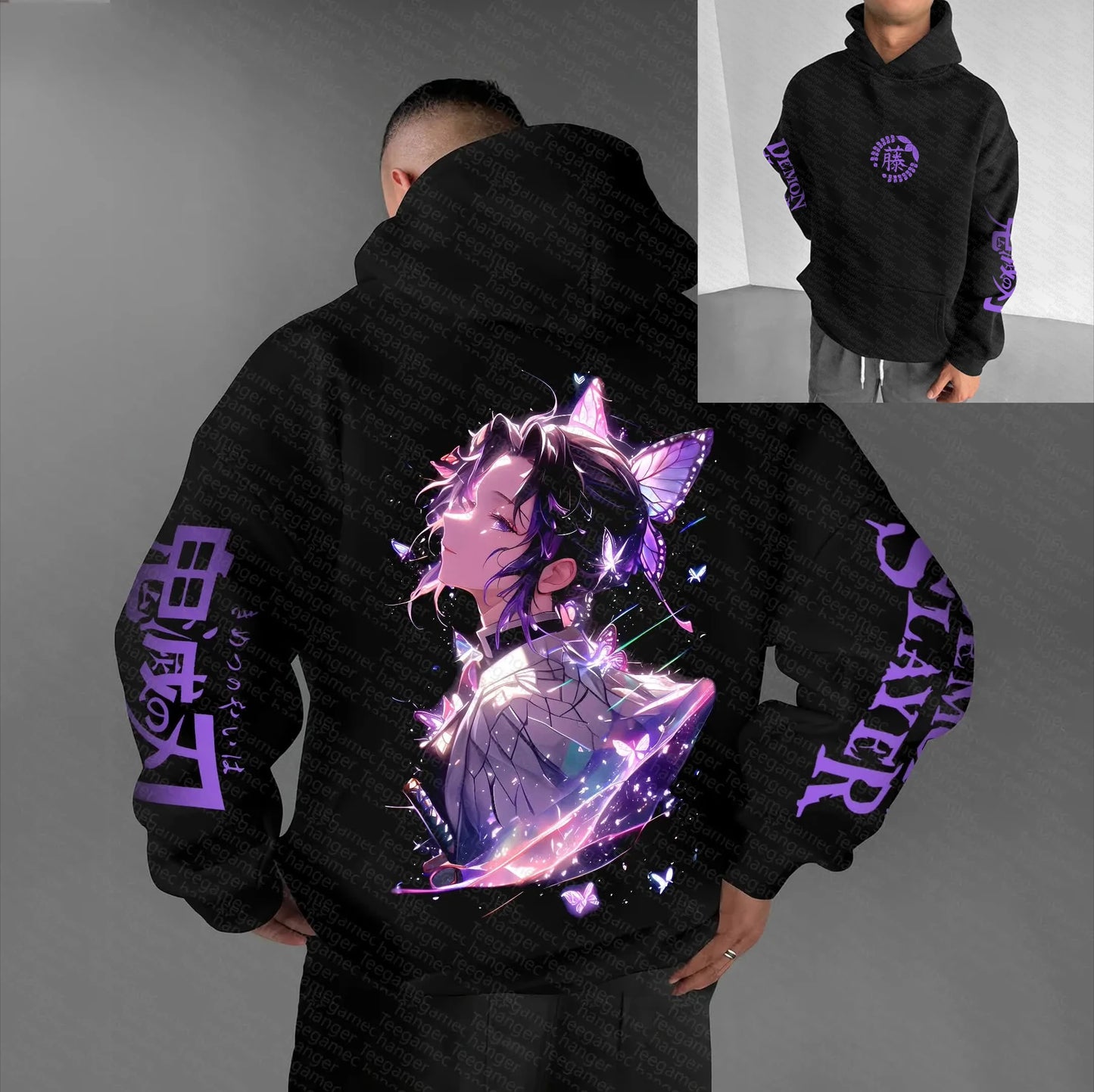 Shinobu Kocho Butterfly Hoodie | Demon Slayer Anime Streetwear