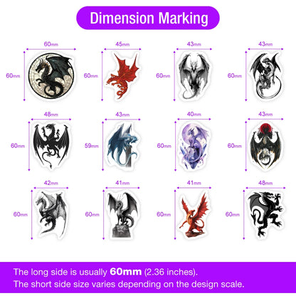 Fantasy Dragon Sticker Magic Art