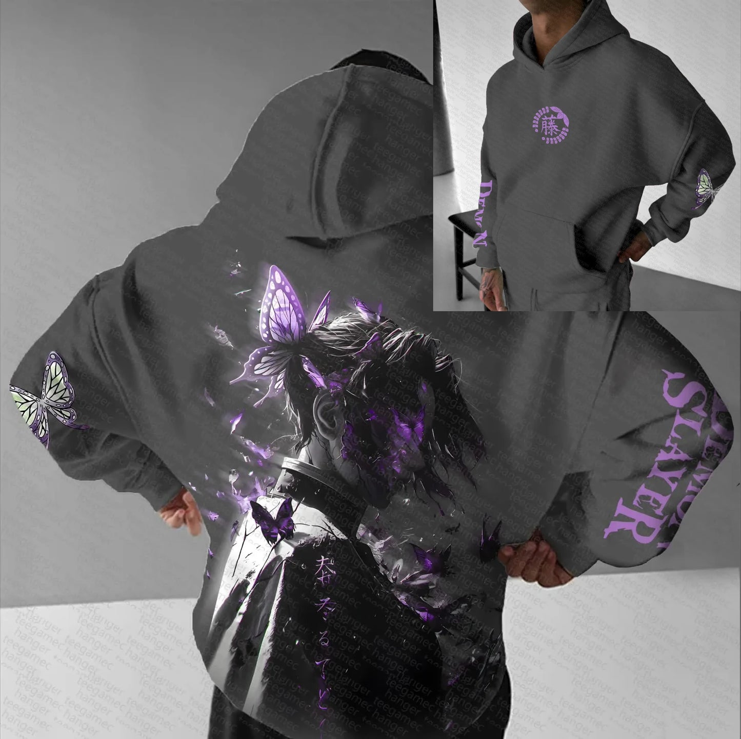 Shinobu Kocho Butterfly Hoodie | Demon Slayer Anime Streetwear