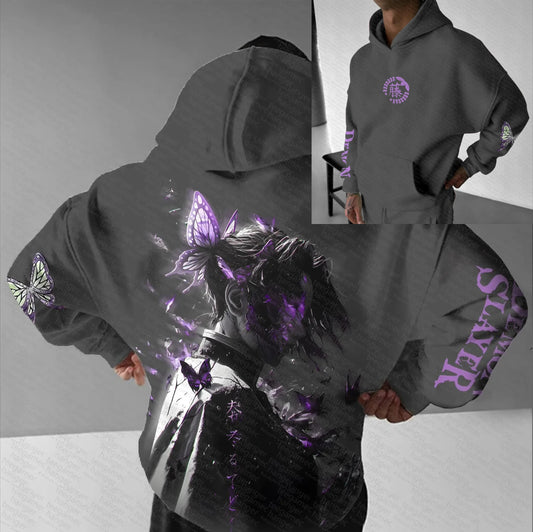 Shinobu Kocho Butterfly Hoodie | Demon Slayer Anime Streetwear