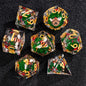 Handmade Resin Sharp Edge D&D Dice for Dungeons and Dragon Tabletop Games, Black Dice Polyhedral D&D Dice