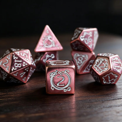 Dragon's Fate Dice Set | 7-Piece Polyhedral RPG Dice Collection